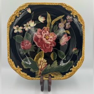 Raymond Waites “Bali” 11.5” Square Earthenware Dinner Plates SET OF 3